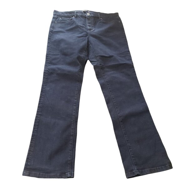 CT1311 Ann Taylor Blue "The Straight" Jean Size 12 - Picture 1 of 4